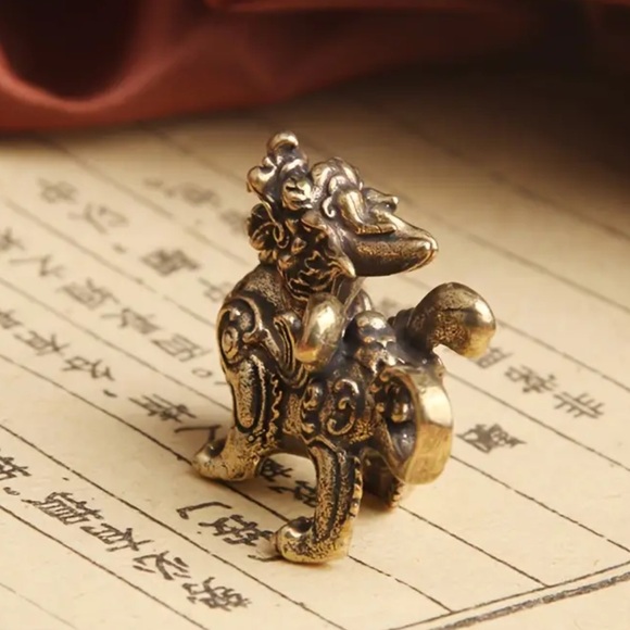 Collectable Brass Kylin dragon - Picture 3 of 8